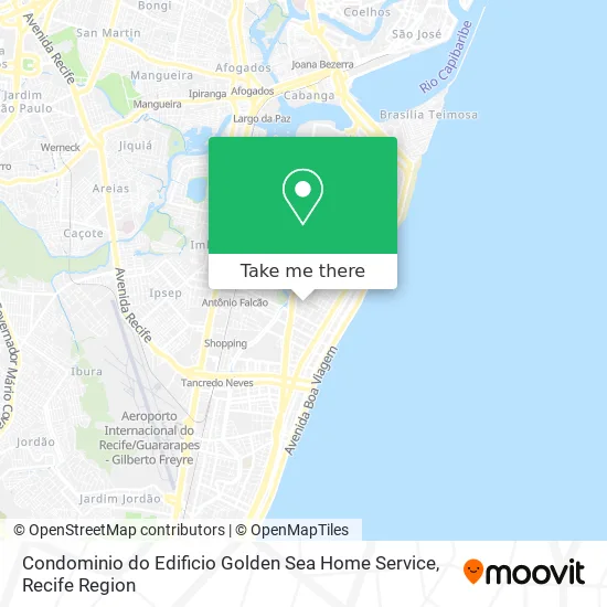 Condominio do Edificio Golden Sea Home Service map