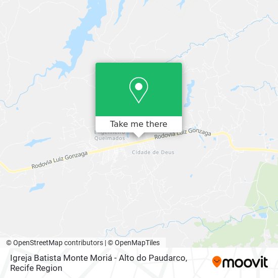 Igreja Batista Monte Moriá - Alto do Paudarco map