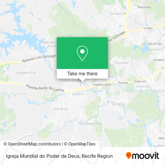 Igreja Mundial do Poder de Deus map