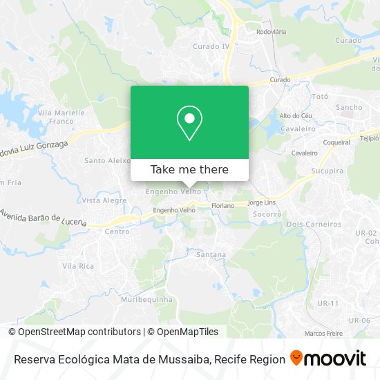 Reserva Ecológica Mata de Mussaiba map