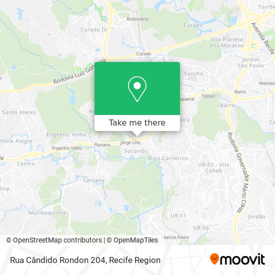 Rua Cândido Rondon 204 map