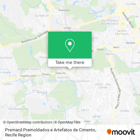 Premacil Premoldados e Artefatos de Cimento map