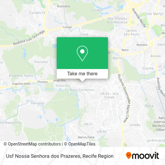 Usf Nossa Senhora dos Prazeres map
