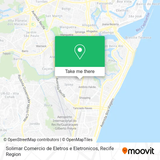 Solimar Comercio de Eletros e Eletronicos map