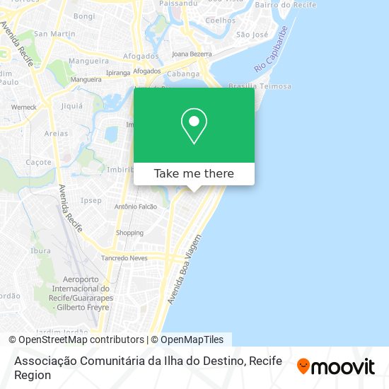 Associação Comunitária da Ilha do Destino map