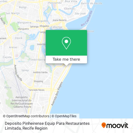 Deposito Pinheirense Equip Para Restaurantes Limitada map
