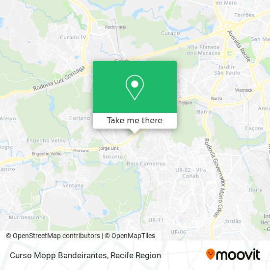 Curso Mopp Bandeirantes map