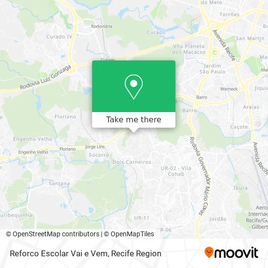 Reforco Escolar Vai e Vem map
