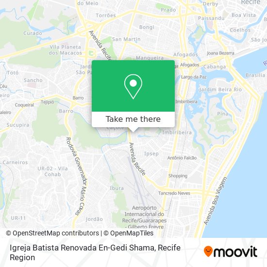 Igreja Batista Renovada En-Gedi Shama map