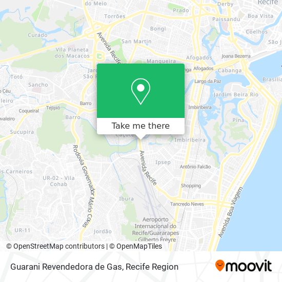 Guarani Revendedora de Gas map