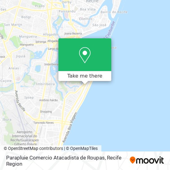 Parapluie Comercio Atacadista de Roupas map