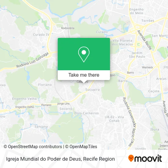 Igreja Mundial do Poder de Deus map