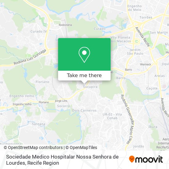 Sociedade Medico Hospitalar Nossa Senhora de Lourdes map