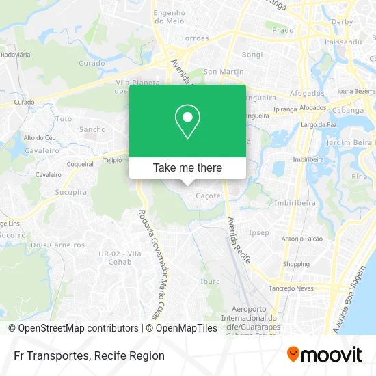 Fr Transportes map