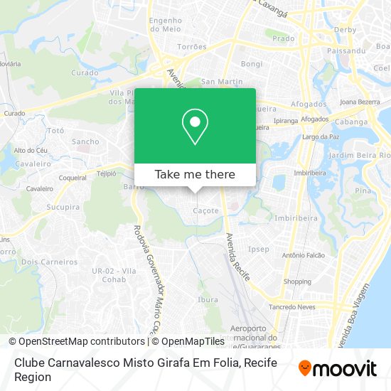 Mapa Clube Carnavalesco Misto Girafa Em Folia