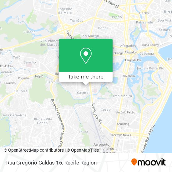 Rua Gregório Caldas 16 map