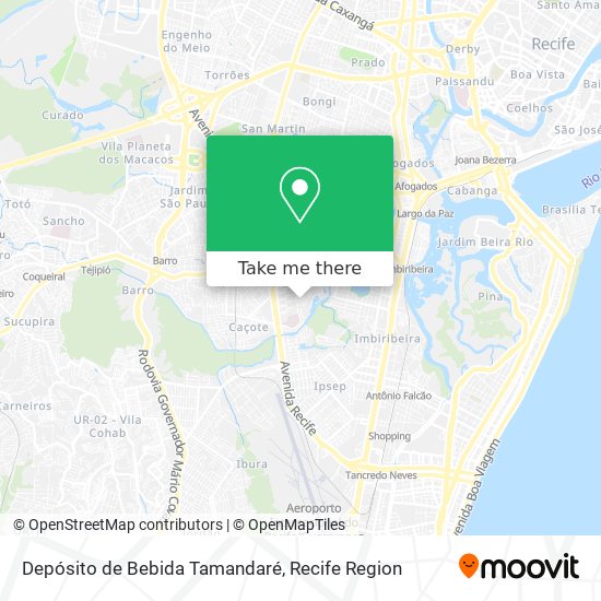 Depósito de Bebida Tamandaré map