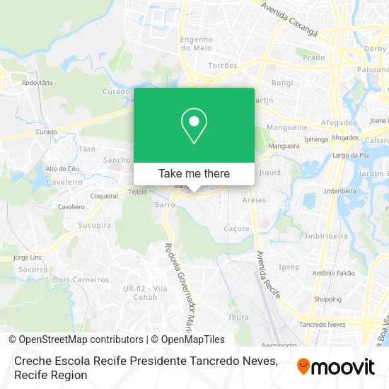 Creche Escola Recife Presidente Tancredo Neves map