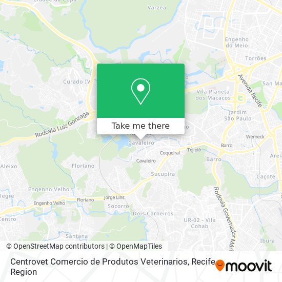 Centrovet Comercio de Produtos Veterinarios map