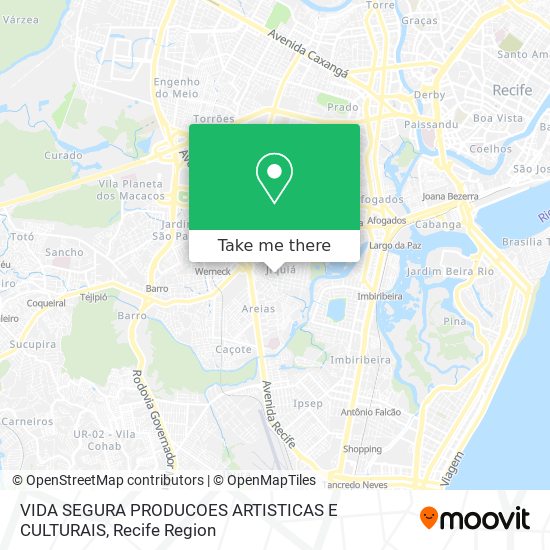 VIDA SEGURA PRODUCOES ARTISTICAS E CULTURAIS map