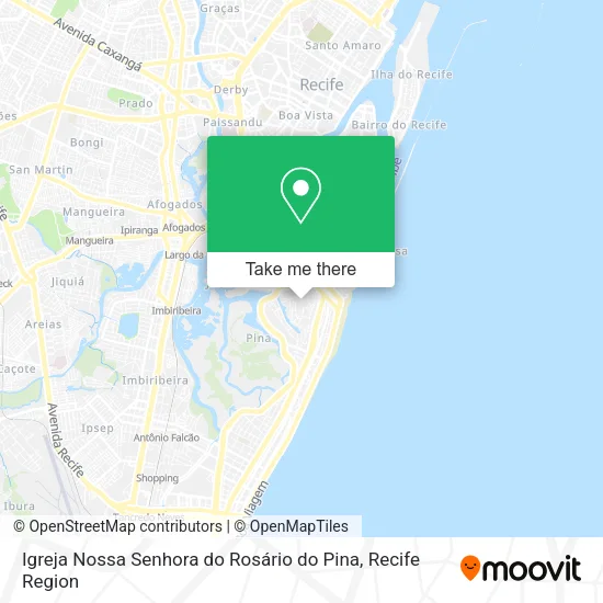 Igreja Nossa Senhora do Rosário do Pina map