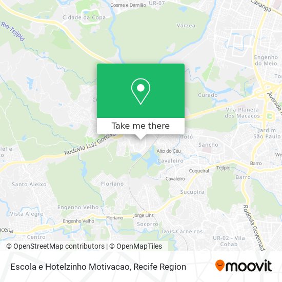 Escola e Hotelzinho Motivacao map