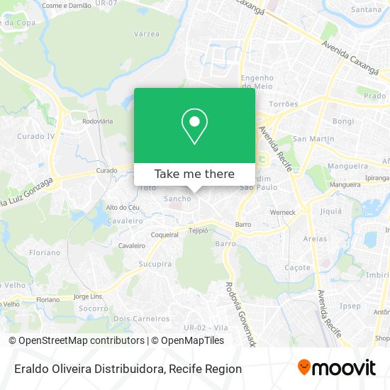 Eraldo Oliveira Distribuidora map