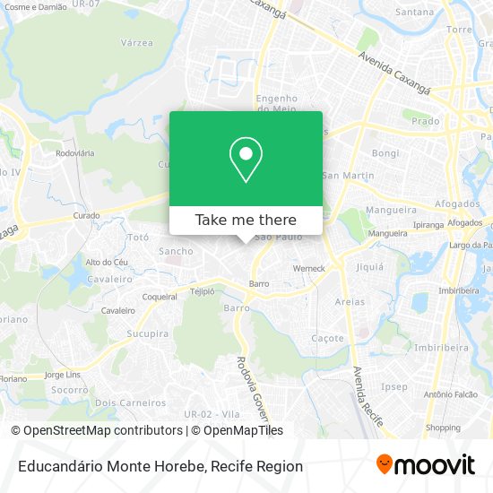 Educandário Monte Horebe map