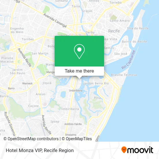 Hotel Monza VIP map