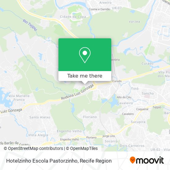 Hotelzinho Escola Pastorzinho map