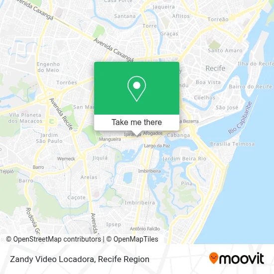 Zandy Video Locadora map