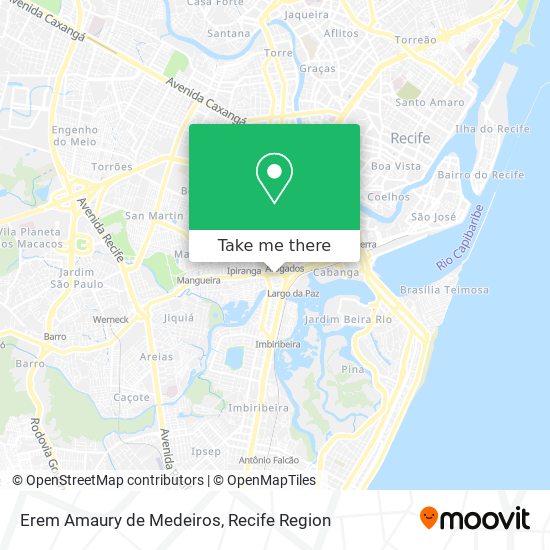 Erem Amaury de Medeiros map