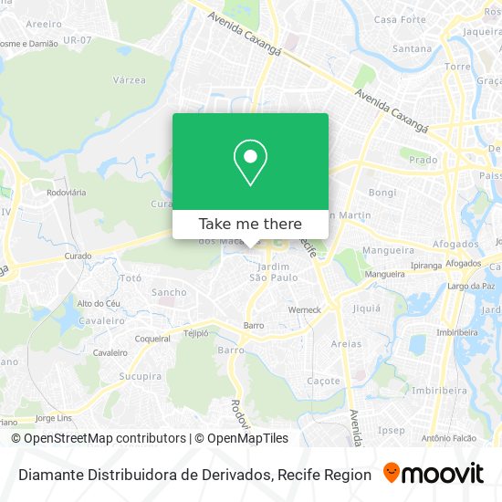 Diamante Distribuidora de Derivados map