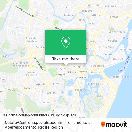 Cetafp-Centro Especializado Em Treinamento e Aperfeicoamento map