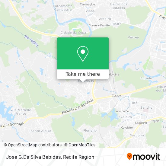 Jose G.Da Silva Bebidas map
