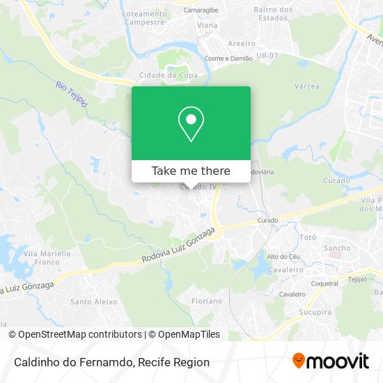 Caldinho do Fernamdo map