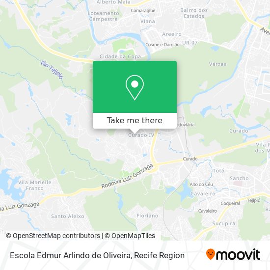 Mapa Escola Edmur Arlindo de Oliveira