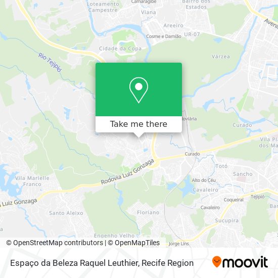 Espaço da Beleza Raquel Leuthier map