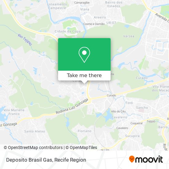 Deposito Brasil Gas map