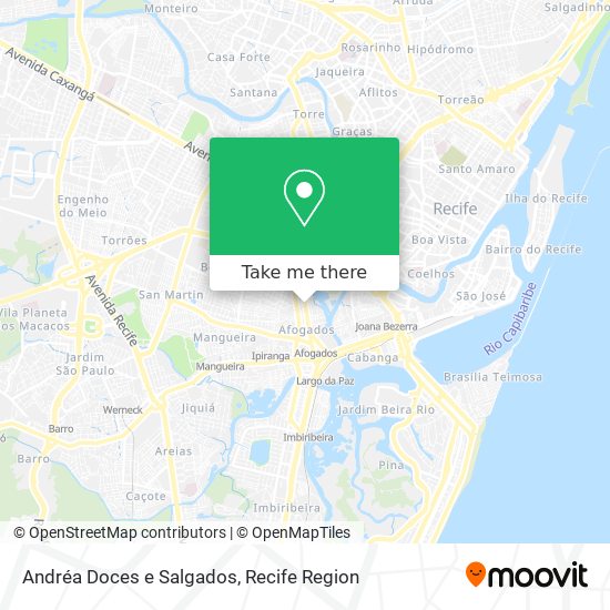 Andréa Doces e Salgados map