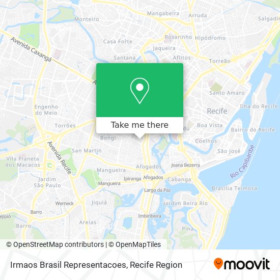 Irmaos Brasil Representacoes map