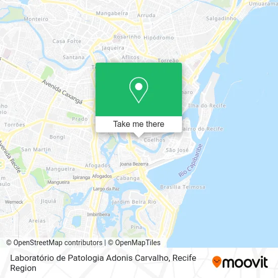 Laboratório de Patologia Adonis Carvalho map