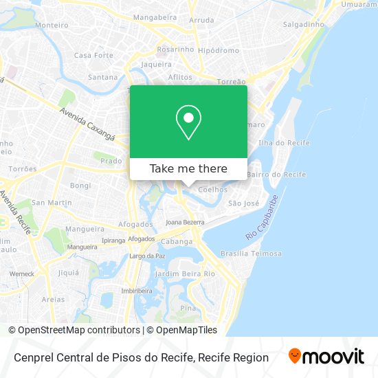 Cenprel Central de Pisos do Recife map