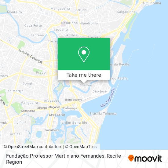 Fundação Professor Martiniano Fernandes map