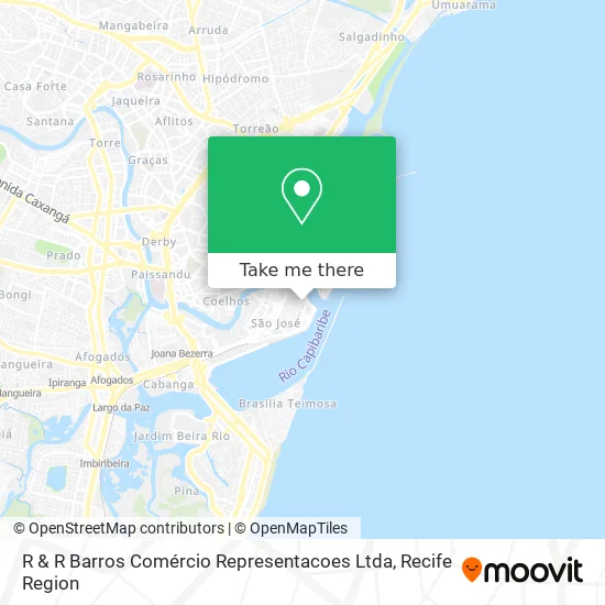 R & R Barros Comércio Representacoes Ltda map