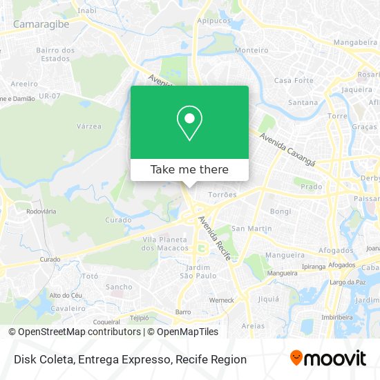 Disk Coleta, Entrega Expresso map