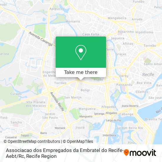 Associacao dos Empregados da Embratel do Recife-Aebt / Rc map