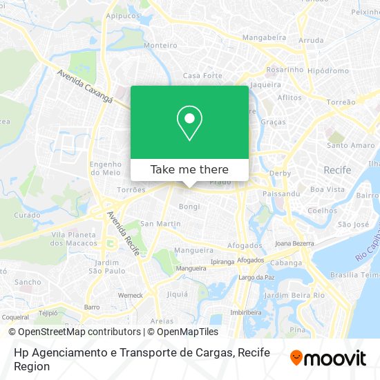 Hp Agenciamento e Transporte de Cargas map