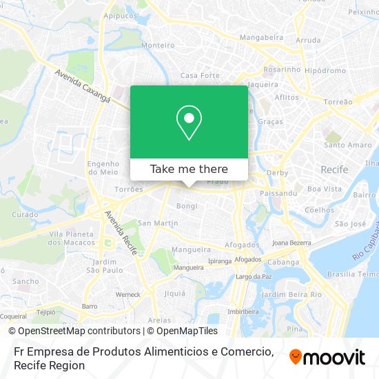 Fr Empresa de Produtos Alimenticios e Comercio map