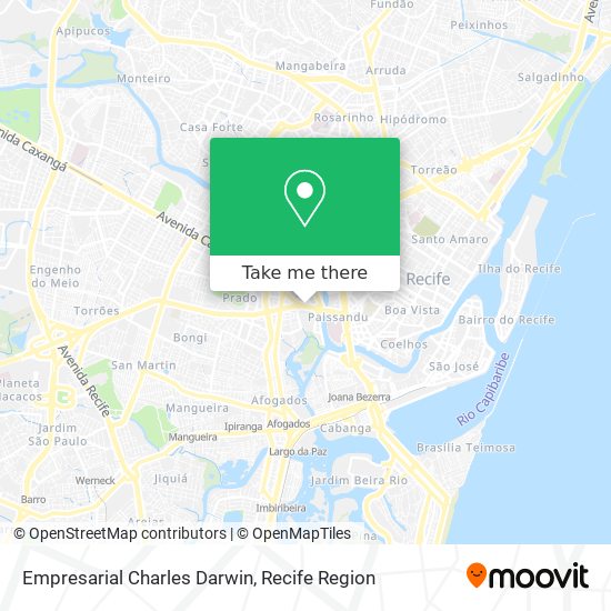 Empresarial Charles Darwin map